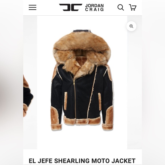 EL JEFE SHEARLING MOTO JACKET - Picture 4 of 4